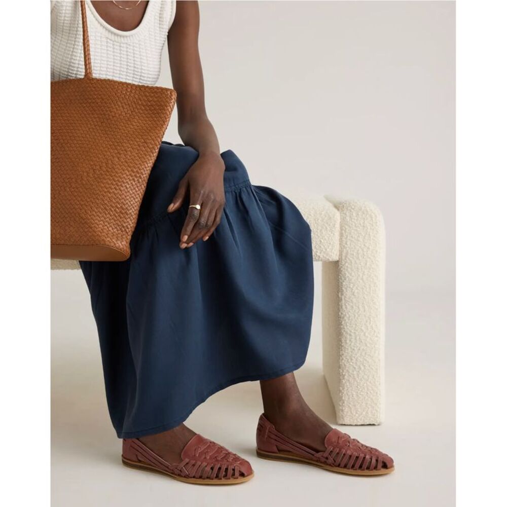 Quince Women's Brown Woven Flats
